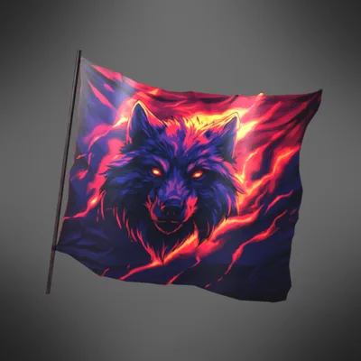 Wolf flag